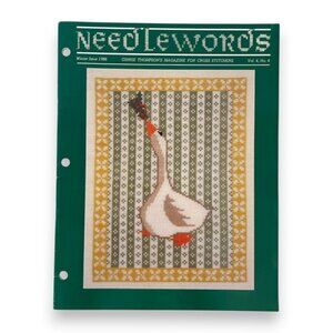 Needlewords Ginnie Thompson Cross Stitch Magazine Vol 4 Number 4 1986 Vintage